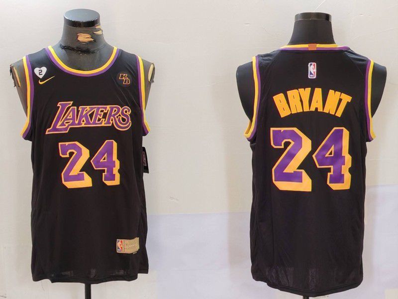 Men Los Angeles Lakers #24 Bryant Black Nike 2025 NBA Jersey style 316